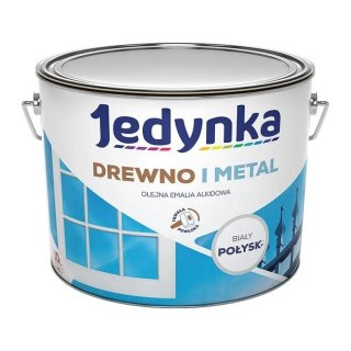 EMALIA ALKIDOWA DO DREWNA I METALU BIAŁA 10L JEDYNKA