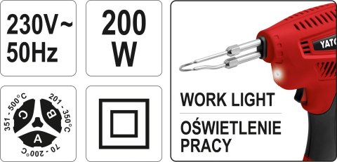 LUTOWNICA TRANSFORMATOROWA 200W YATO