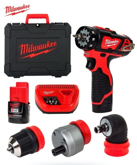 WIERTARKO-WKRĘTARKA AKUMULATOROWA M12BDXKIT-202C MILWAUKEE