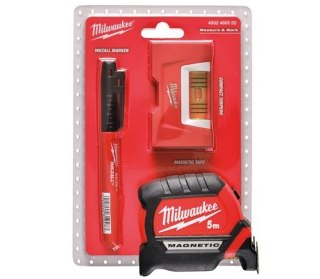 ZESTAW POZIOMICA 7.6CM + TAŚMA MIERNICZA 5M + MARKER MILWAUKEE